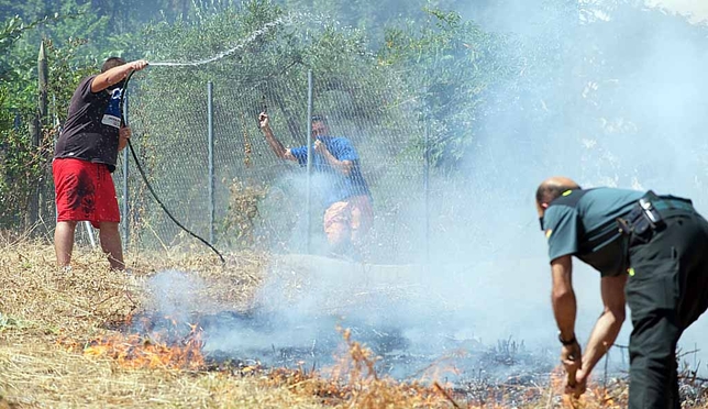 Incendio en Poyales. Fernando Chinarro