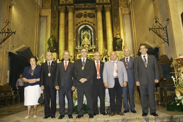 La junta directiva de la Hermandad de la Virgen del Prado. Peña