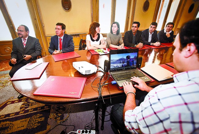 Presentación de un video promocional sobre el patrimonio natural de la provincia de Burgos DB/Miguel Ángel Valdivielso