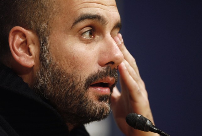 Pep Guardiola En Rueda De Prensa Europa Press