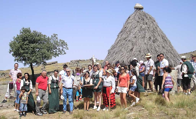 El chozo, punto de destino de la ruta en burro. David Castro