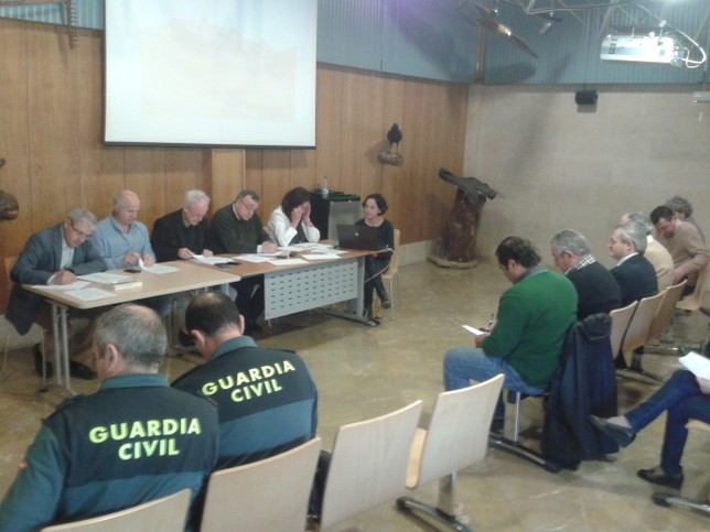 Imagen tomada durante la Junta Consultiva de la Reserva Regional de Caza de Fuentes Carrionas.  A. Benito