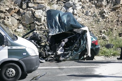 Un fallecido en un accidente de tráfico en la N-110, en el término de Ojos Albos