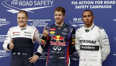 Vettel se hace con la 'pole' en una lluviosa calificación y Alonso saldrá sexto