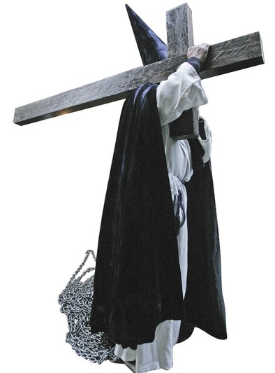 Cortejo fúnebre de penitentes y sepultureros de ajusticiados