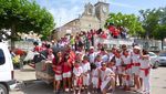 PRÁDANOS DE OJEDA: En Prádanos se animaron a vivir sus propios sanfermines ataviados como mandan los cánones y dispuestos a correr unos encierros divertidos y exentos de peligro. La chiquillería se lo pasó bomba.