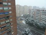 Valladolid amanece blanco en Viernes Santo