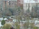 Valladolid amanece blanco en Viernes Santo