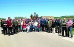 VILLALUENGA DE LA VEGA: La imagen recoge un monumento de la celebración de la Fiesta de San Isidro Labrador en la localidad de Barrios de la Vega, perteneciente al Ayuntamiento de Villaluenga.