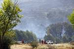 Incendio originado este sábado en Solana de Ávila.