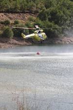 Incendio originado este sábado en Solana de Ávila.