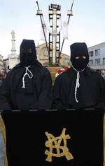 Procesión de La Soledad del Sábado Santo.