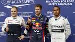 Vettel se hace con la 'pole' en una lluviosa calificación y Alonso saldrá sexto