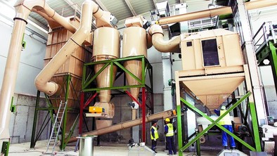 Imagen de la planta de biomasa, similar a la proyectada en Aranda de Duero, que está ya operativa en la localidad burgalesa de Villazopeque.  Patricia