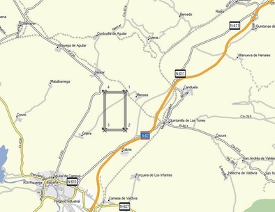 Zona en la que está prevista la ubicación de esta cantera.  dp