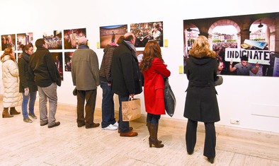 Inauguración de la exposición cronica gráfica de Diario de Burgos en la Casa del Cordón, DB/Jesús J. Matías
