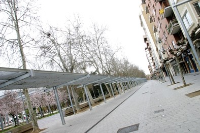 Imagen de archivo del Parque del Salón, donde actuaban los menores. Eva Garrido