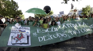Manifestaci�n contra los recortes en Educaci�n. Ical