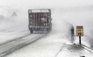 Nieve en la provincia de Ávila. CL 505 David Castro