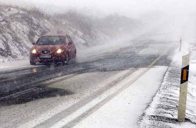 Nieve en la provincia de Ávila. CL 505 David Castro