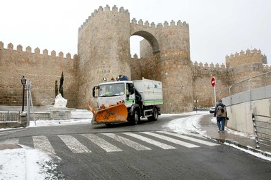 Nieve en la capital abulense. Antonio Bartolomé