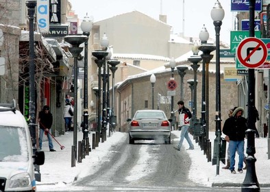 Nieve en la capital abulense. Antonio Bartolomé