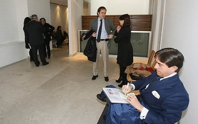  Miembros de la administración concursal ayer antes de la celebración de la vista oral. ÓSCAR NAVARRO