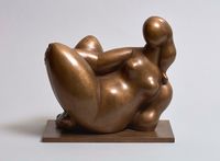  Escultura en bronce 'Lîle du Levant' (1981), del zamorano Baltasar Lobo, que puede verse en el expositor de la Galería Leandro Navarro en ARCO 2020.