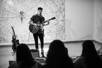 Álvaro Halley, durante un concierto.