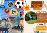 Imagen del cartel de los campamentos de verano.