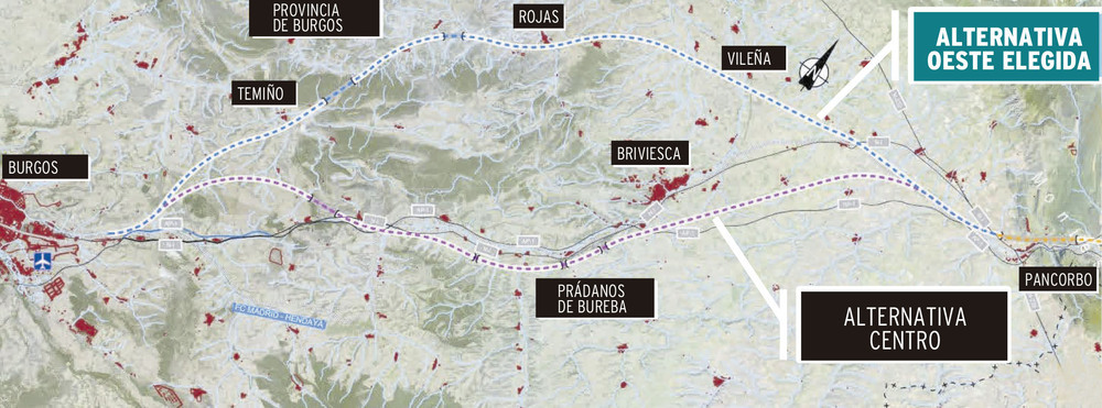 Trazado polémico para el AVE Burgos-Vitoria en La Bureba - Vimarsana News