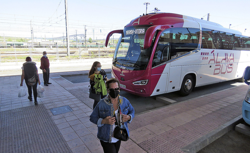 El bus de Miranda a Vitoria