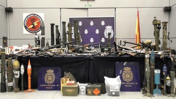 Intervienen un enorme arsenal de armas de guerra en Zamora