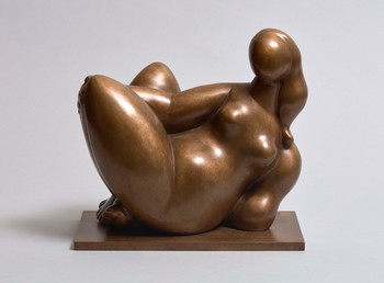  Escultura en bronce 'Lîle du Levant' (1981), del zamorano Baltasar Lobo, que puede verse en el expositor de la Galería Leandro Navarro en ARCO 2020.