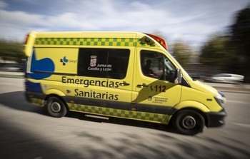 La mujer herida ha sido evacuada al Hospital Universitario de Burgos. 