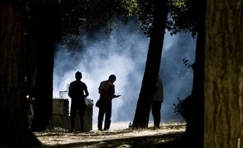 Las zonas de barbacoa son señaladas en rojo cada verano por la administración.