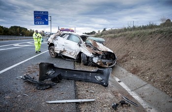 Cinco fallecidos más en carreteras este año que en 2019
