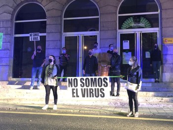 La manifestación paró en la subdelegación del Gobierno antes de concluir en la delegación de la Junta