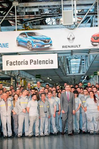 El rey y Sánchez visitarán el martes Renault en Palencia