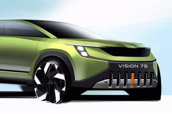 Skoda muestra las primeras imágenes del Vision 7S