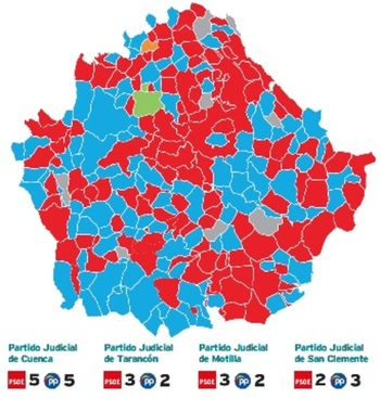 El color del bipartidismo regresa a la Diputación