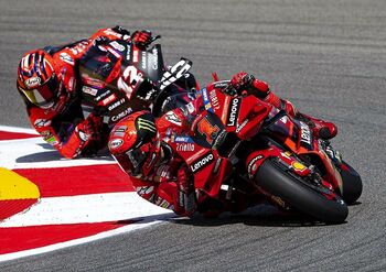 Sin Márquez y con un Bagnaia dominante