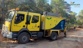 Cordovilla sufre su tercer incendio forestal en un mes