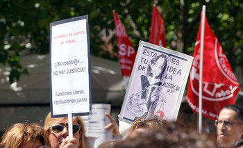 La huelga de funcionarios de justicia suspende 15.000 vistas