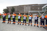 Los trabajadores de Valoriza homenajean a los sanitarios albacetenses
