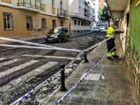 Imágenes del día después de la granizada: suciedad, lunas rotas y servicios municipales trabajando para restablecer la normalidad