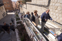 Inauguración escaleras mecánicas