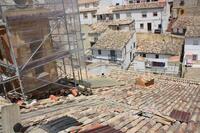 Las obras de reparación de la iglesia de la Virgen de la Luz se desarrollan a buen ritmo